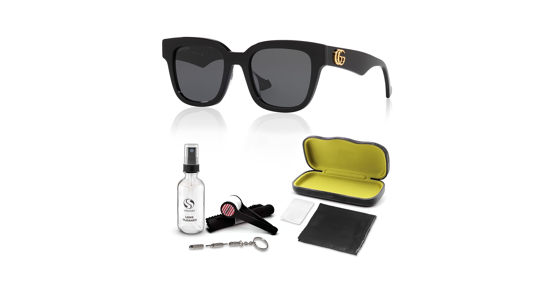 Amazon.com: Gucci GG0998S Squared Shape Sunglasses wih